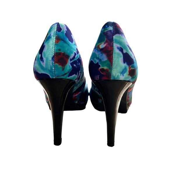 Style & Co Celine Purple Magic Peep Toe Platform High Heel Size 6 EUC - Picture 6 of 7